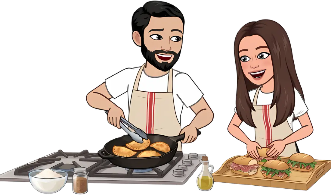 Chelo y Shiir cocinando juntos